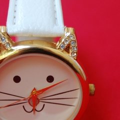 relógio gato branco | COISAS DA DIXIE na internet