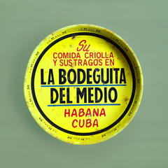 Placa bandeja La Bodeguita Cuba Havana