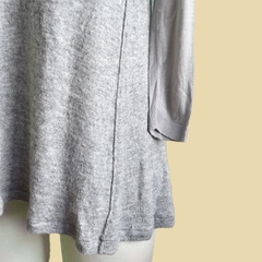 Blusa tricô cinza - comprar online