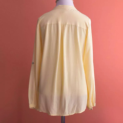 Camisa de viscose amarela - Amo Muito