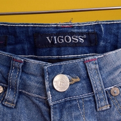 bermuda jeans bordada | VIGOSS - Amo Muito