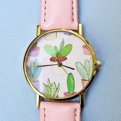 relógio cactos rosa | COISAS DA DIXIE - loja online