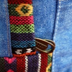 mochila étnica azul jeans | SPORT - loja online