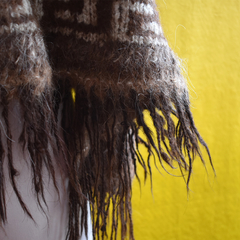poncho peruano lã natural | COISAS DA DIXIE na internet