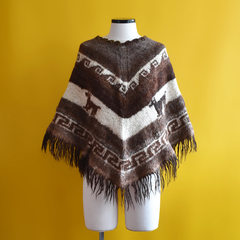 poncho peruano lã natural | COISAS DA DIXIE