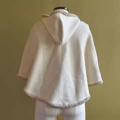 Poncho fleece off-white - loja online