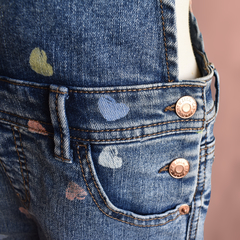 Macacão jeans estampado - comprar online