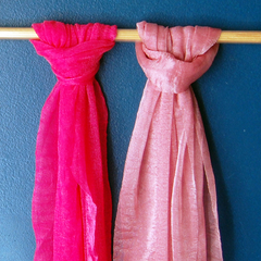 kit 2 écharpes rosa | COISAS DA DIXIE - comprar online