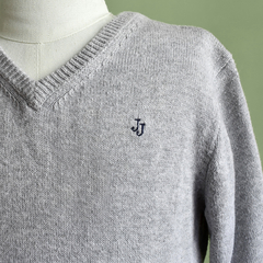 Suéter tricô cinza - comprar online