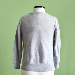 Suéter tricô cinza - Amo Muito