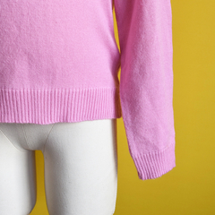 Suéter infantil rosa vintage na internet