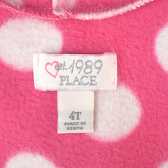 Casaco fleece rosa bolinhas - loja online