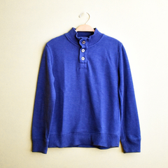 Suéter tricô azul