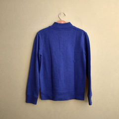 Suéter tricô azul - Amo Muito