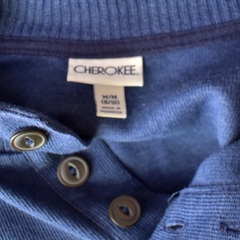 Suéter tricô azul - loja online