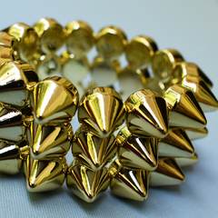 Bracelete spikes dourados - comprar online