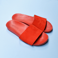 Sandália slide vermelha - Amo Muito