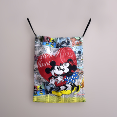 Bolsa-saco Mickey e Minnie