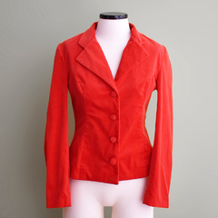 Blazer fashion veludo vermelho - comprar online