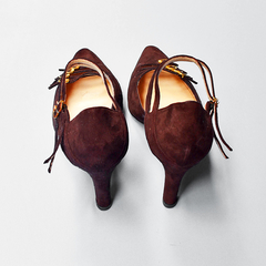 Sapato marrom camurça - Amo Muito