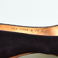 Sapato scarpin preto e dourado - loja online