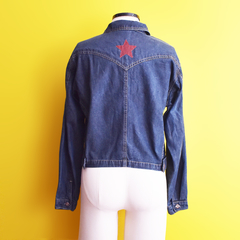 Jaqueta jeans estrela vermelha - comprar online