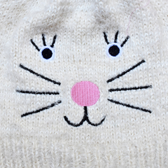 Touca de tricô gatinho - loja online