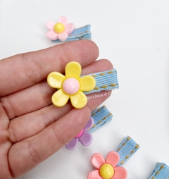 Mini Presilha Flor ( kit ou unidade) - Atelier Chuva de Cores