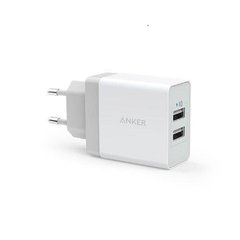 ANKER - 2-Port USB Wall Charger 24W (Adaptador de tomada) branco
