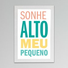 Placa Sonhe Meu Pequeno - comprar online