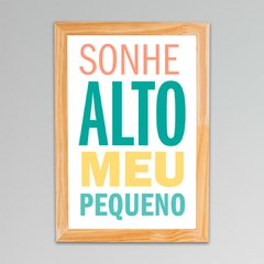 Placa Sonhe Meu Pequeno na internet