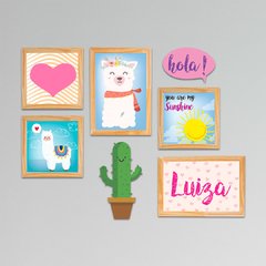 Kit 7 Placas Lhama (PERSONALIZADO) - comprar online