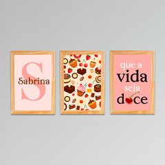 Kit 2 Placas Vida Doce (PERSONALIZADO) - comprar online