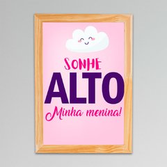 Placa Sonhe Minha Pequena 5 na internet