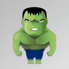 Placa Hulk 25x20 cm