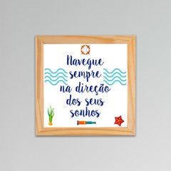 Placa Navegue Sempre - comprar online