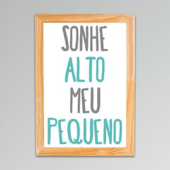 Placa Sonhe Meu Pequeno 4 - comprar online