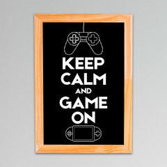 Placa Keep Calm Game na internet