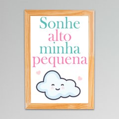 Placa Sonhe Minha Pequena 2 - comprar online