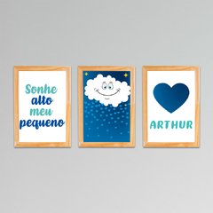 Kit 3 Placas Nuvem (PERSONALIZADO) - comprar online