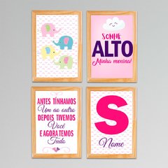 Kit 4 Placas Elefante (PERSONALIZADO) - comprar online