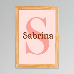 Placa Nome Menina 3 (PERSONALIZADO) - comprar online