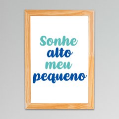 Placa Sonhe Meu Pequeno 5 - comprar online