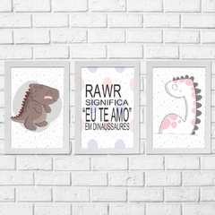 Kit 3 Placas Dino - comprar online