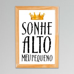 Placa Sonhe Meu Pequeno 3 - comprar online