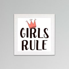 Placa Girls Rule na internet