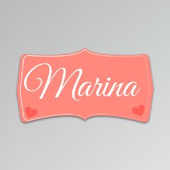 Placa Nome Menina 25x13 cm (PERSONALIZADO)