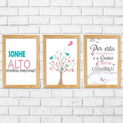 Kit 3 Placas A Minha Oração - comprar online