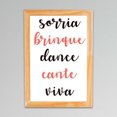 Placa Frase Viva - comprar online