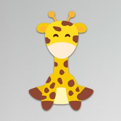 Placa Girafa Baby 30x20 cm